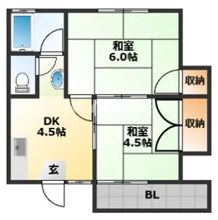 CUBE【2階】の間取り