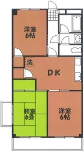 第二秋葉マンション【1階】の間取り