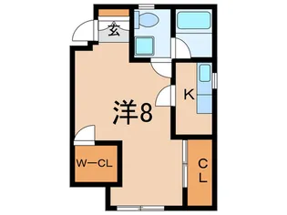 インターハーツ【2階】の間取り