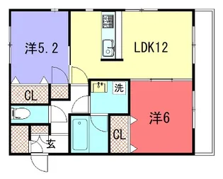 ROMAN BEL AIR【2階】の間取り