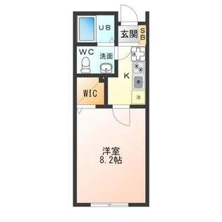クルーズ駒羽根【1階】の間取り