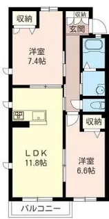 ルーチェ【1階】の間取り