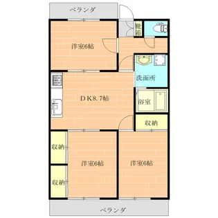 アペックスライフ千場一番館【2階】の間取り