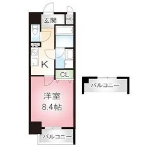 ecrin上前津【7階】の間取り