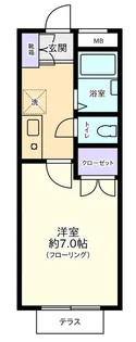 シャトー1番館【1階】の間取り
