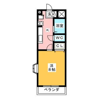 エクセレンス白山【1階】の間取り