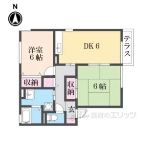 サニーヒルズNB棟【1階】の間取り