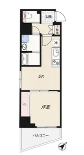 ジェノヴィア水天宮前IIスカイガーデン【8階】の間取り