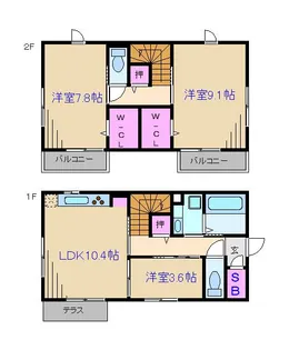 SOUTH FOREST1の間取り
