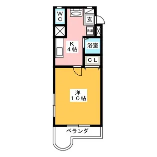 プライムコート東山【5階】の間取り
