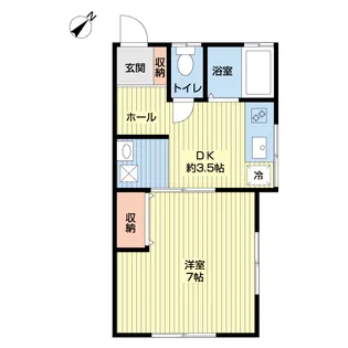 山口ハイツII【1階】の間取り