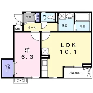 アルバ ソーレ【2階】の間取り
