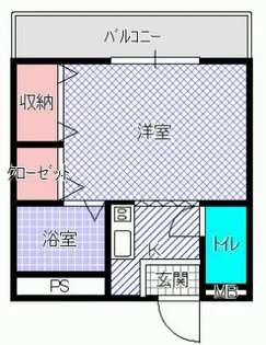 クレール住道【3階】の間取り