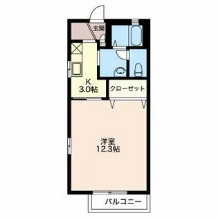 フローリッシュ A【2階】の間取り
