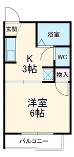 メゾン栗林【1階】の間取り