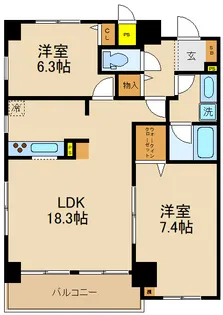 楓雅24【2階】の間取り