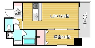 ラクラス本町東【12階】の間取り