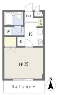 タカラ峰ハイツA棟【2階】の間取り