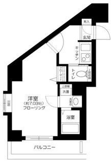 シンシア品川戸越【6階】の間取り
