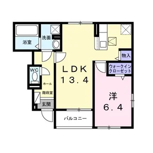 ファミーユ花栄 B【1階】の間取り