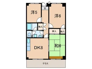 パブリックマンションノ-ア【2階】の間取り