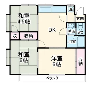 コーポウエタケ【1階】の間取り