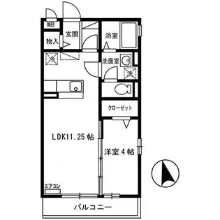パレスイースト【3階】の間取り