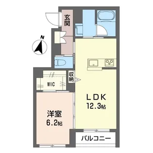ハルニレガーデン【1階】の間取り