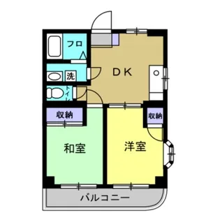 ドゥエル川幡【3階】の間取り