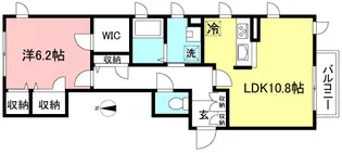 フィオーレ代田【1階】の間取り