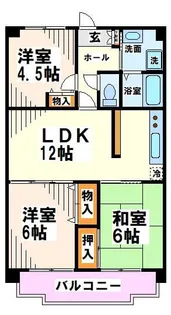 グランシャリオ【1階】の間取り
