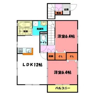 パールグラン【2階】の間取り
