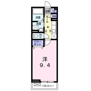 トロバドール中吉野【2階】の間取り