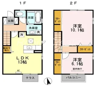 ウィズ城南の間取り