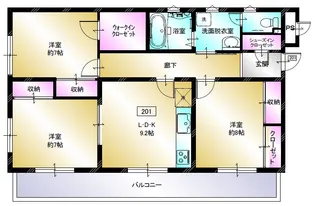 マジェスティックMC柏崎【2階】の間取り