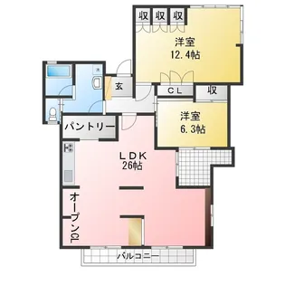 城東町ハイツ【1階】の間取り