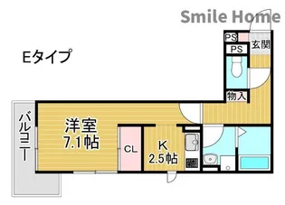 セジュールたまで【1階】の間取り