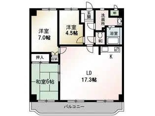 エクセル伊勢原【3階】の間取り