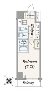 スカイコートパレス新大塚【6階】の間取り