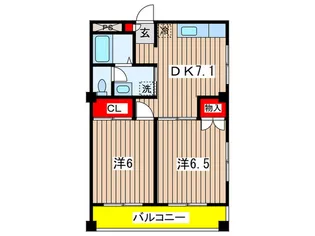 ヴァン・ヴェール日吉【4階】の間取り