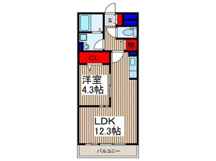 OTTs HIRO A【3階】の間取り