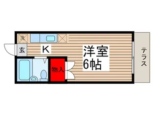 ヴィクトワ-ル仁戸名【1階】の間取り