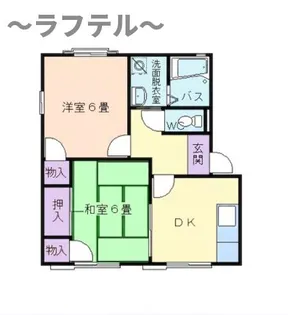 ハイツ小沢B【2階】の間取り