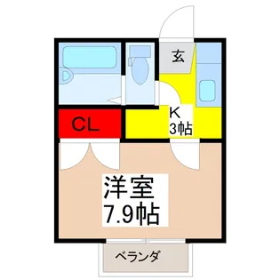 いぶきの丘ハイムパート1【1階】の間取り