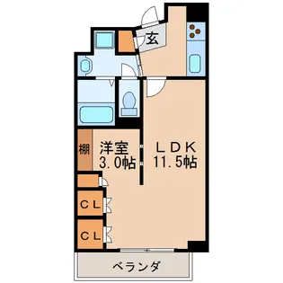 Cozy Court新栄【7階】の間取り