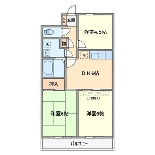 サンヒルズII【2階】の間取り