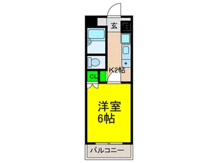 カルム泉ヶ丘西棟【1階】の間取り