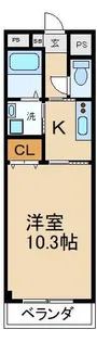エルネージュ交野【2階】の間取り