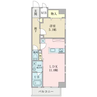 M.COMPO.Ah【3階】の間取り