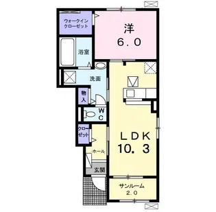 フェリーチェIII【1階】の間取り